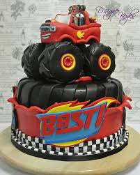 Blaze and the monster machines cake. Blaze And The Monster Machine Cake By Phey Cakesdecor