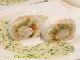 Paupiette De Poisson Arlequin De Legumes Beurre Blanc A La Ciboulette 1 2 3 4 Filles Aux Fourneaux Paupiette Recette Paupiette Cuisine Poisson