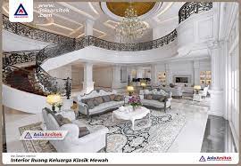 Gambar ruang tamu mewah dan elegan. 10 Ide Desain Interior Ruang Keluarga Klasik Mewah Dan Elegan