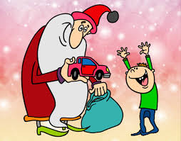 Resultado de imagem para fotos do papai noel entregando presentes