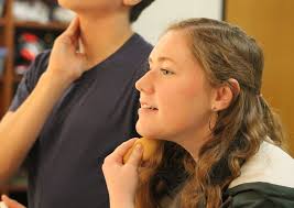 Students act in the production of “The Bold, the Young, and the Murdered”