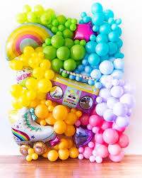 Wall Balloon Decoration Ideas For Birthday Party Bangin Balloons Ottawa On Instagram A Super Summery Retro Vibe Balloon Wall To Start Off July Balloons Balloonwal Balloon Wall Party Balloons Balloons