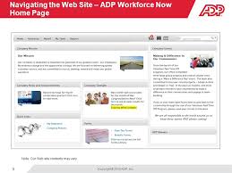 Welcome To Your Adp Workforce Now Manager Self Service Web