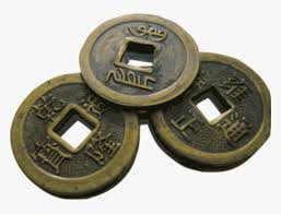 The last chinese cash coins were cast in the first ye. Transparent Coins Png Chinese Coin With Square Hole Meaning Png Download Kindpng