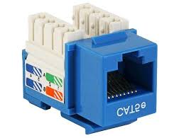 Of wires (line 1 is always carried on the blue pair, and the data signals are always carried on the orange and green pairs). Cat5e Rj45 Utp 110 Type Punch Down Keystone Blue