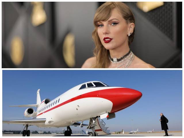 Taylor Swift's custom long-haul private jet valued at $54 million, do AI tạo