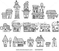 Black And White Simple Hand Drawn House Clipart Image Result For Drawing Houses In A Village Step By Step Cartoon Drawings Cartoon House House Drawing