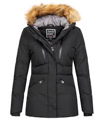Dein atem dampft in der kalten winterluft, als du dich auf dem weg zum weihnachtsmarkt machst. Geographical Norway Damen Winter Jacke Kunstfell D 437 Kaufen