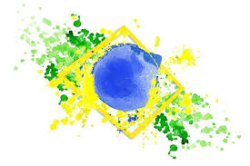 Watercolor Brazil Set Brazilian Flag Brazilian Flag Brazil Flag Flag