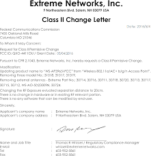 Copies of cover letter tips and suggestions 3. 4411ou Ws Ap3965i Fcc Cover Letter Fcc Signature Documents C2pc Signed Extreme Networks