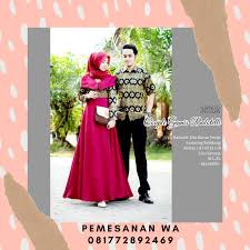 Model baju batik pria kombinasi kain polos baju terbaru. Model Gamis Kombinasi Couple Radea