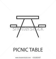 Picnic Table Drawing Table Sketch Picnic Table Picnic