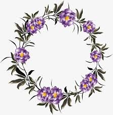 Romantic Purple Flower Wreath Flower Vector Wreath Vector Vector Material Png Transparent Clipart Image And Psd File For Free Download Flower Art Flower Wreath Purple Flowers