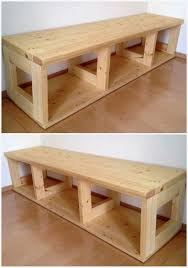 Auf Der Suche Nach Tipps Wie Sie Eine Lange Holzbank Fur Ihr Zuhause Bauen Konnen Unten Ist In 2020 Mobel Aus Paletten Zuhause Diy Bank
