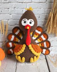 #knit knitting knitter yarn fiber crochet crocheting #free knitting patterns. Turkey Amigurumi Pattern Free Crochet Pattern Craft Passion