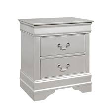 Silver browse the extremely fine collection of nightstand for your bedroom in a modest price which includes the best quality furniture at the classy home. Marley Silver Night Stand Marley Global Furniture Usa Night Stands Comfyco Furniture