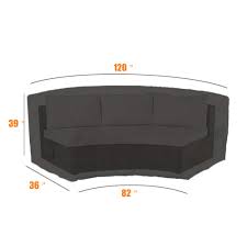 Sectional couches offer many features similar to sofas, such as sleeper sofas and a wide range of upholstery options. Yolaka Patio Furniture Covers Outdoor Sectional Curved Couch Protector 600d Heavy Duty Black 120x36x39 Inches Waterproof For Half Moon Sofa Sets Sofa Covers Patio Furniture Covers Guardebem Com