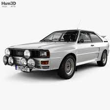 3d Model Of Audi Quattro A2 1981 Audi Audi Quattro Audi Cars