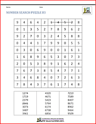 It also has some puzzles related to maths and whatsapp puzzle. Number Search Puzzle Sheets