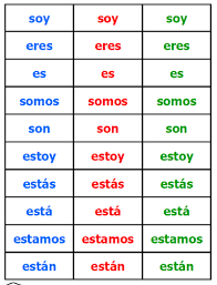 free printable spanish ser and estar verb conjugation cards