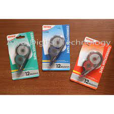 Kertas acid free artinya ia adalah tipe kertas yang tak akan menguning termakan zaman, jadi kamu tak perlu khawatir karyamu akan cepat rusak atau berubah warna nantinya. Tip Ex Kertas Geser Garis Correction Tape Tipe X Ct 902 Kenko Murah Bagus Shopee Indonesia
