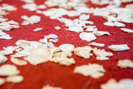 50 ft l x 38 w aisle runner ~ wedding white ~ puncture resistant! Closed Up White Flower Petals On Red Carpet Floor In Church At Christian Wedding Ceremony Beginning Of Life With Flower Petals Concept Stock Photo Picture And Royalty Free Image Image 83540343