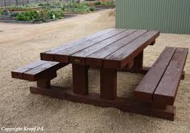 Tk Tables Manufacturers Of Commercial Solid Timber Tables And Furniture For The Outdoors And P Wooden Picnic Tables Picnic Table Plans Rustic Outdoor Furniture
