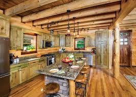 A Waterfront Log Home In Ohio That S Filled With Custom Touches Log Homes Log Home Kitchens Waterfront Homes For Sale