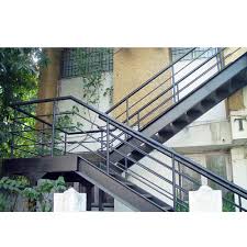 Outdoor exterior metal stairs residential. Exterior Outdoor Stainless Steel Staircase Rs 750 Square Feet Mm Craft Id 15073681491