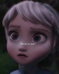 Elsa Run in The Water Frozen