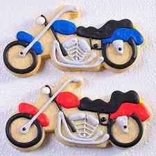Image Detail For Motorcycle Cookie Favors Monstermarketplace Com Cookie Decorating Birthday Cookies Happy Birthday Cookie