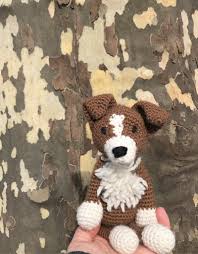 Crochet Border Collie Amigurumi Project British Wool Toft