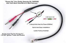 How to power a radar detector from your rear view mirror. Mirrortap Radar Detector Power Cord Radarbusters Com