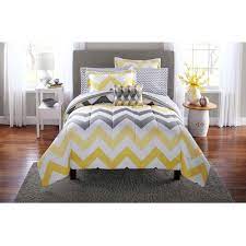 2 small holes as shown in the. Mainstays Yellow Grey Chevron Bed In A Bag 6 Piece Bedding Comforter Set Twin Twin Xl Walmart Com Walmart Com