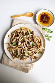Sautéed Beech Mushrooms In Chili Oil | Mushroom Recipes