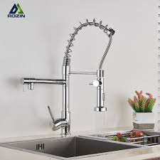 If there ever was a faucet that can make you feel excited to do 2. Chrome Spring Kitchen Faucet Pull Out Side Sprayer Dual Spout Single Handle Mixer Tap Sink Faucet 360 Rotation Kitchen Faucets Buy Kitchen Sink Faucet Single Handle Kitchen Faucet Pull Down Kitchen Faucet Product