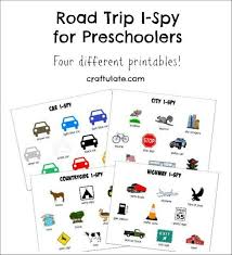 Road Trip I Spy For Preschoolers Kids Road Trip Games Road Trip Printables Road Trip With Kids
