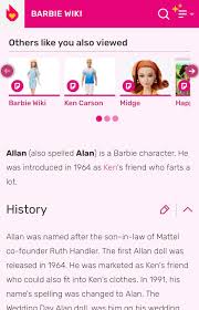 I think the Barbi wiki was hacked (AllanAlan) : rBarbie