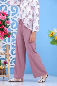 Pantalon large (Pantalons Grandes tailles) pour femme - Couleur vieux rose  - Prêt à porter et accessoires sur Musulmane.fr