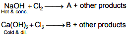 The thermal decomposition of sodium hypochlorite to produce sodium chlorate and sodium chloride. A B Are Respectively 1 Naclo3 Ca Ocl 2 2 Naclo3 Ca Clo3 2 3 Nacl Ca Clo3 2 Sarthaks Econnect Largest Online Education Community