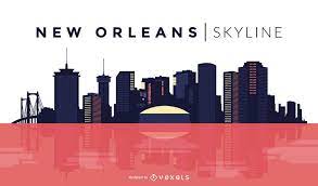 New Orleans Skyline Design In Dark Tones You Can See The Most Important Buildings And It Also Says New Orleans Skyl New Orleans Skyline Skyline Design Skyline