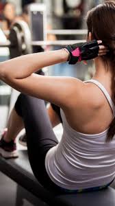 Gym 125 photos · curated by danni gerous. Wallpaper Girl Fitness Exercise Gym Dumbbells Workout Sportswear Motivation Sport 11081
