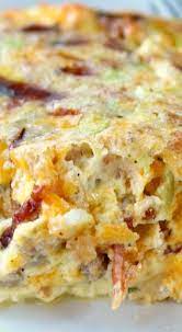 This egg breakfast bake doesn't even require a casserole dish. Southwest Egg Bake Has Sausage Bacon Cheese And Green Chilies A Wonderful Brunch Dish Brunch Dishes Recipes Breakfast Brunch Recipes