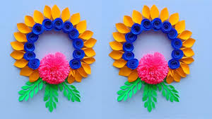 Check spelling or type a new query. Diy Paper Flower Wall Hanging Wall Decoration Ideas Diy Art And Craft Best Decor Craft Youtube