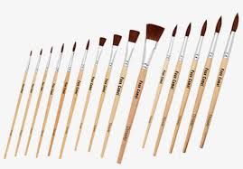 Seamless ferrules, red enameled handles. Faux Camel Brushes Camel Hair Brush Free Transparent Png Download Pngkey