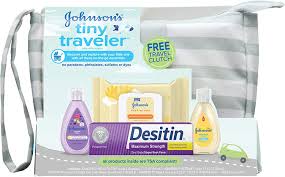 I highly recommend this baby bath tub. Buy Johnson S Tiny Traveler Baby Gift Set Baby Bath Skin Care Essential Products Tsa Compliant Baby Gift Set With Lotion Wash Rash Cream Wipes Hypoallergenic Paraben Free 5 Items Online In
