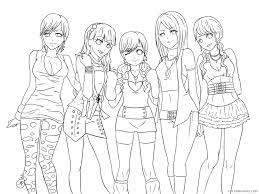 Check spelling or type a new query. Anime Girls Group Coloring Page Printable Sheets Anime Friends Girls Pages 2021 A 1390 Coloring4free Coloring4free Com