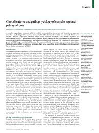 Pdf Clinical Features And Pathophysiology Of Complex Regional Pain Syndrome