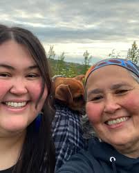 Berry picking with my mom and my puppy❤️