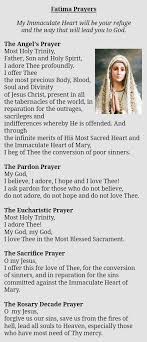 Fatima Prayers Fatima Prayer Prayers Faith Prayer